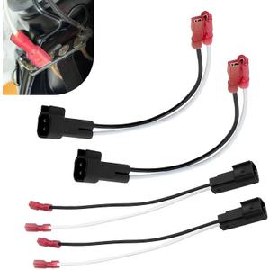 4PCS 72-5600 Speaker Harness, Car Door Speaker Adapter Connector Plug, Speaker Wiring Harness Adapter Replacement, Compatible with Ford F150 F250 Escape Mustang Lincoln