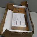 QEEIG Bathroom Floating Shelves for Wall - 15.7" Wall Mounted Shelf Over Toilet Farmhouse Home Decor Display Bookshelf Small 15.7 x 6.7 inch Set of 2, Rustic Brown (008-40BN)