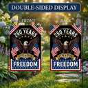 USA 250th Anniversary Garden Flag, Patriotic American Flag for Outdoor Yard Lawn Porch Decor, Double Sided Independence Day Merchandise 12 18 Inch