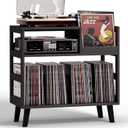 Record Player Stand with Vinyl Storage Turntable Stand