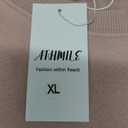 ATHMILE Oversized Sweatshirt for Women Crewneck Fleece Long Sleeve Pullover Hoodies Tops Fall Fashion Outfits Clothes 2025
 Size XL Pink