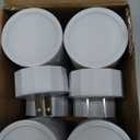 4 Pack LED Wall Plug-in Night Light with Dusk to Dawn Sensor, 5000K Daylight White, Dimmable 0-300LM, Adjustable Rotating Lamp for Bedroom, Bathroom, Kitchen, Hallway (Auto On/Off, Wall Outlet)