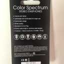 2 x Color Spectrum stereo earphones in-ear headphones with free ear cushions included