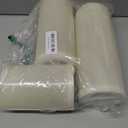 NURADA Large Outdoor Solar Candles Waterproof - 6" 8" 10" x 4" Rechargeable Solar Powered Flameless LED Pillar Flickering Candle for Patio Porch Lanterns Decor - Ivory Set of 3