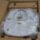 ALPHA BIDET JX2 Round Bidet Toilet Seat, White, Endless Warm Water, *NEW* Bowl Mist, LED Light, Quiet Operation, Wireless Remote, Stainless Steel Nozzle, Sittable Lid