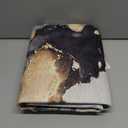 Modern Abstract Area Rug - 2x3ft Blue Marble Texture Bath Mat, Non-Slip Washable Low-Pile Rug for Bathroom Kitchen Decor