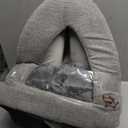 Best Pet Supplies Dog House Bed Crate Mat Tent Indoor Round Soft Plush for Small, Medium, and Large Breeds - Gray, 16 x 16 x H:16"