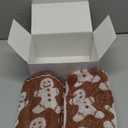 Whaline Christmas Hand Towels Gingerbread Man Xmas Cotton Bathroom Towel Decorative Absorbent Bath Towel for Drying Cleaning Cooking, 26.8 x 15.7 Inch, 2Pcs