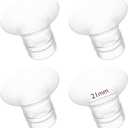 Momcozy Flange Insert 21mm Compatible with 24mm Flange/Shield of Most Pumps, Insert for Breast Pump Replacement Accessories, 4PCS 21mm (Transparent)