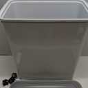 Amazon Basics Airtight Dog Food Storage Container with Scoop and Wheels, 69 QT, Gray