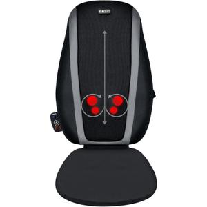 Homedics Shiatsu Massage Cushion with Soothing Heat, Deep-Kneading Massage, Targets Pressure Points All Over Back, Soothing Heat, Relax Overworked Muscles, Release Tension, Reduce Back Pain