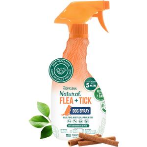 TropiClean Natural Maximum Strength Flea and Tick Spray for Dogs, 16oz