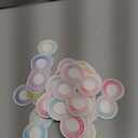 Crtiin 50 Pieces Anxiety Sensory Stickers for Anxiety Relief Items Mental Health Stickers Fidget Textured Strips for Office Classroom Desk Relieve Adult Stress(Dreamy Style)