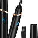 Heated Eyelash Curler, Electric Eyelash Curler, Rechargeable Lash Curler for Makeup Natural Curling Eye Lashes and 24 Hours Long Lasting - Black 2025 Updated New Model