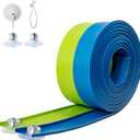 Flex Tracks 15 Ft for Kids Starter Set, Flexible Race Car Ramp Track with Suction Cups Compatible with Diecast 1/64th Cars for Ages 3 & Up (Green & Blue)