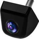 AHD 1080P Metal Backup Camera - IP69K Waterproof 170 Degree Wide Angle, Clear Night Vision Reverse Camera for Car Trucks SUV RV Vans Pickup 12V Front Rear Side View Parking Aid (66012-Black)