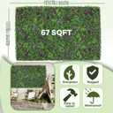 80"x120"(67 SQFT) Greenery Grass Wall Boxwood Plant Roll
UV Resistant Green Leaves Faux, Garden Indoor Outdoor Home Decor, Artificial Hedge Vine Backdrop Fence Covering Privacy