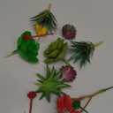 PietyPet Artificial Succulents Plants, 16pcs Colorful Fake Succulents, Mini Artificial Succulents for DIY Home Floral Wall Garden Office Decoration (Unpotted)