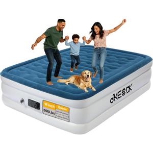 16 Inch Queen Air Mattress with Built-in Pump Inflates in 3 Minutes