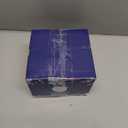 bUCLA 100Pieces Gold Plastic Plates - 6.25inch White with Gold Rim Disposable Salad/Dessert/Appetizer/Small Cake Plates Premium Hard - Ideal for Wedding, Party & Christmas