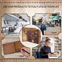 JIMBON Our Adventure Book Scrapbook Photo Album Retro Style Embossed Letter Cover Travel Diary Journal Scrap Book Kit For Couples, Memory Book For Anniversary Wedding