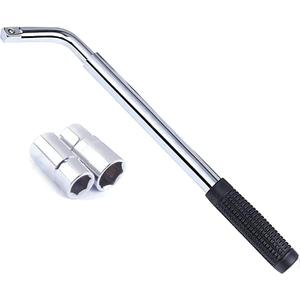 Universal Lug Wrench (17mm, 19mm, 21mm & 23mm) Wheel Brace for Car Wheel Nut Wrench Labor Saving Removel Tyre Wrench (20'')