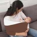 Baby Wrap Carrier, Perfect Baby Carrier Wrap Sling for Newborn and Infant up to 35 lbs. (Sepia/Natural, M (S, M, L of Clothing Size))