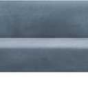 MIFXIN Armless Futon Slipcover Velvet Stretch Elastic Folding Sofa Cover Couch Furniture Protector for Futon Sofa Bed Without Armrests (Velvet Gray Blue)