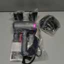 slopehill Professional Ionic Hair Dryer, Powerful 1800W Fast Drying Low Noise Blow Dryer with 2 Concentrator Nozzle 1 Diffuser Attachments for Home Salon Travel (Grey)