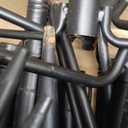 10Ft String Light Poles 4 Pack,Light Poles for Outside Lights,Outdoor with Fence Brackets Hanging Lights,Metal Stand Deck Patio Backyard