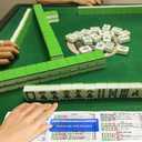 8 Pcs Mahjong Card Guide and Line Finder Set, Game Strategy Helper Tool for Beginners and Seniors, Perfect for Travel, Party, Game Night, Competition (Blue)