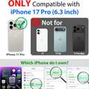 SPORTLINK for iPhone 17 Pro Case - IP68 Waterproof Military Protective Full Body Heavy Duty Shockproof 360 Sealed Dustproof with Camera Screen Protector Phone Cover for iPhone 17 Pro 6.3" Black