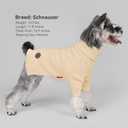 cyeollo Dog Sweater Knitwear with Long Sleeves Turtleneck Pullover Sweaters Fall Winter Dog Clothes Sweaters for Large Dogs, Beige XXXL