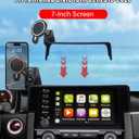 PZK Car Phone Mount for Honda Civic 2016-2021 LX/EX/Touring/Si/EX-L 10th Gen Car Phone Holder for 7-inch Screen Magnetic 15W Fast Wireless Charger 360 Rotating Extension Rod Not Affect Vent