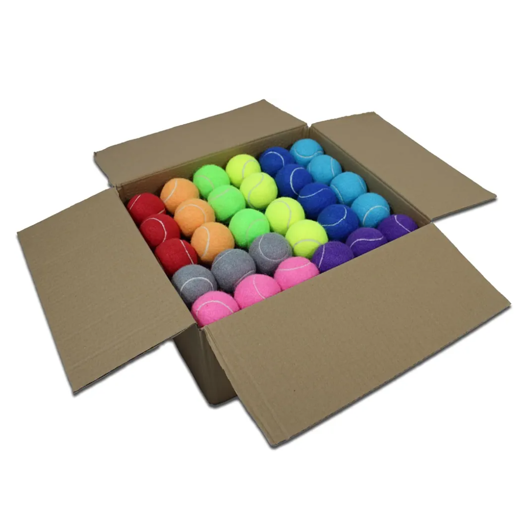 Tennis Balls, 90 Pack Bulk Tennis Balls Training Tennis Balls, Dog Tennis Balls, Tennis Balls for Dogs Bulk