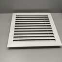 PATIKIL 16" x 16" Aluminum Return Grille, Air Supply Vent Cover Linear Bar Ventilation Grille for Sidewall Wall Ceiling HVAC System, Outer Size: 17.7" x 17.7", White