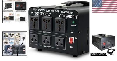 Dual Voltage Converter with Circuit Breaker Protection | 110V/220V 3000W