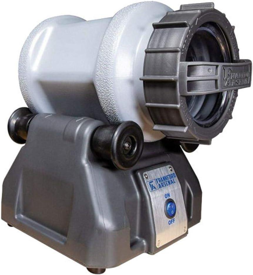 Frankford Arsenal Platinum Series Rotary Tumbler with 7-Liter Capacity, Clear Viewing Lids, and Auto Shut-Off for Reloading, Cleaning and Wet Tumbling Brass Cases