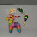 Tinlade 15 Pcs Fiesta Cupcake Topper Mexican Theme Cake Decoration Cactus Piata Cinco De Mayo Taco Party Decorations with Wooden Sand Hammer and Foam Chili Decorations for Rainbow Party(Cute Style)