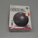BWell Anti-Burst Exercise Ball – Black Stability Fitness Ball for Yoga, Core Training & Home Workouts (BW-HW-FT-117-BK)