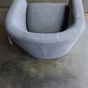 Sitswell Jada Upholstered Accent Chair in Grey