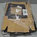 Restaurantware Cater Tek 9 x 9 x 2.4 Inch Baked Goods Boxes 30 Greaseproof Pastry Boxes - Window Lids Insert Tab Lock Black Paper Catering Boxes Easy Assembly For Charcuterie Or Cupcakes