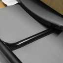Sweetcrispy Mesh Back Stacking Arm Chairs, Upholstered Fabric Stacking Chairs, Sturdy Metal Office Chairs, Easy to Use and Store, Outdoor and Indoor, for Home, School, Party, Church, 1 Pack Grey