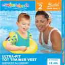 SwimSchool TOT Swim Trainer Vests for Toddlers Ages 2-4  Boys/Girls  Multiple Colors/Styles  Learn to Swim Pool Floaties