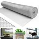 Aluminum Window Screen Mesh Roll, 59in x 50ft, Silver, 18x16 Mesh