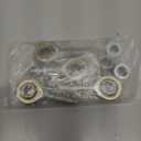 M METERXITY 4-Pack POS10 Rod End Bearing, M10x1.5 Right Thread Self-Lubricating Male Thread Steel Joint Rod Ends W Jam Nuts for Forging Machine Tools