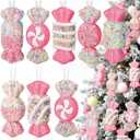 8pcs Candy Christmas Decorations, Hanging Candy Ornaments Christmas Tree Dcor, Christmas Decorative Crafts Baubles for Xmas Tree Home Indoor Wreath Gifts Wedding Suppiles Decoration