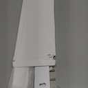 YYILIS Necklace Holder, Upgraded Extra Large Wall Necklace Organizer with 30 Hooks Wall Mounted Necklace Hanger with Jewelry Tray/Cosmetics Shelf Rustic Pine Wood Holder (White)