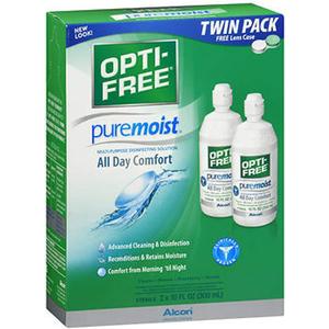 OPTI-FREE PureMoist Multi-Purpose Contact Lens Solution 20 oz (Pack of 2)
