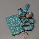 Green Flowers 2-in-1 ID Badge Holder & Lanyard Wallet for Teachers, Nurses,Professionals-Cute Zippered Coin Pouch, Removable Wristlet & Neck Lanyard,5 Card Slots Stylish Work Essential 2